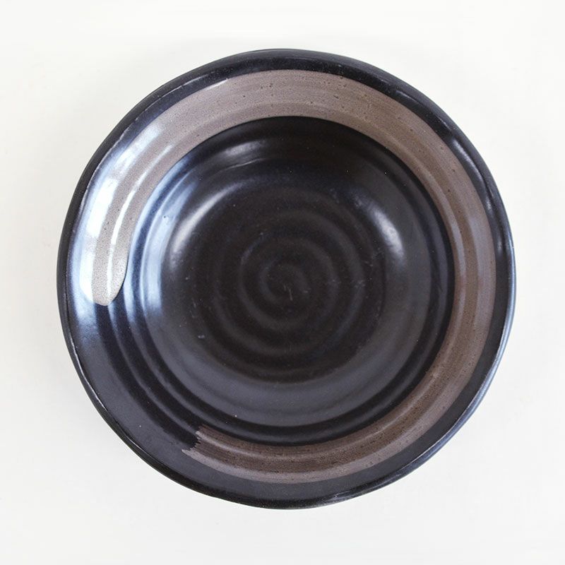 天目刷毛目中鉢