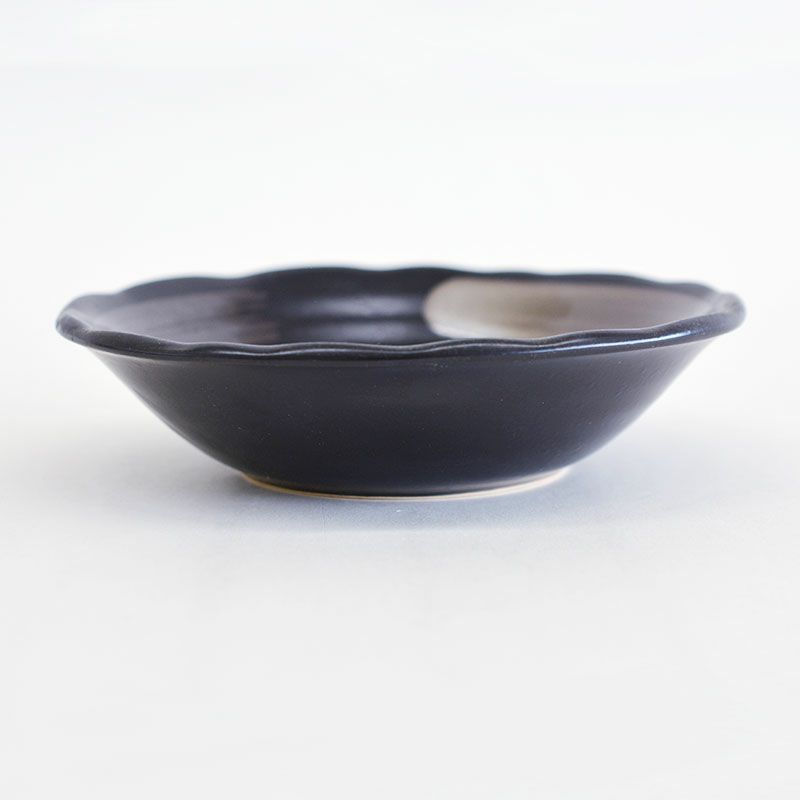 天目刷毛目中鉢 