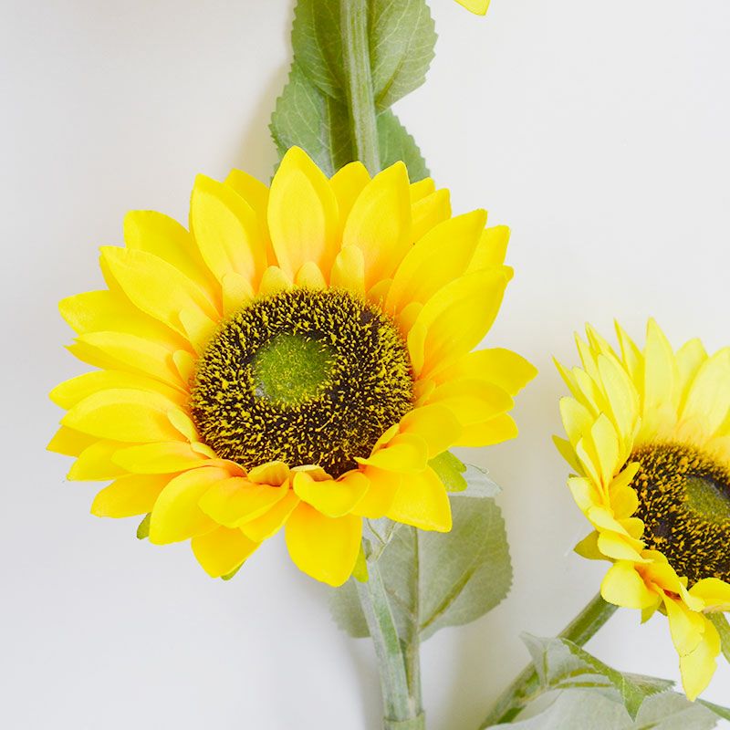 ヒマワリの花がリアルに再現されています