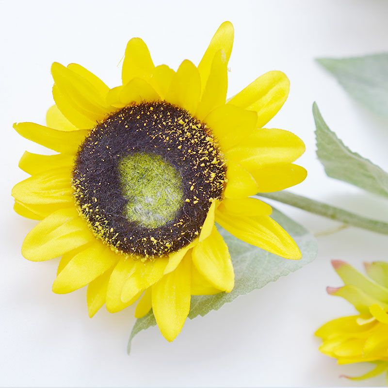 ヒマワリの花がリアルに再現されています