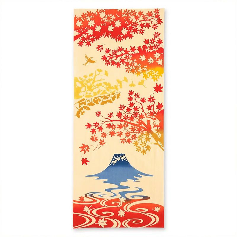 注染手拭い　富士見紅葉