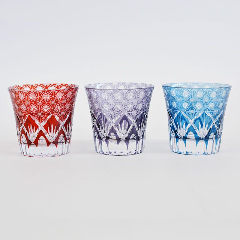 切子 オールドグラス 響 レッド｜和食器通販｜織部 Online Store