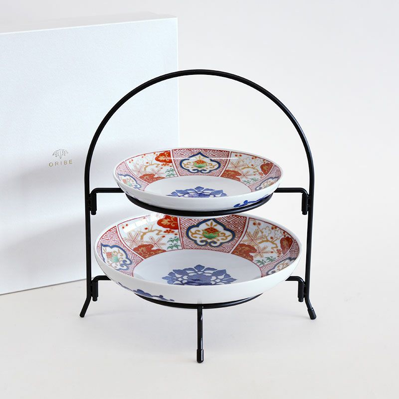 染錦窓絵 オードブル スタンドセット｜和食器通販｜織部 Online Store