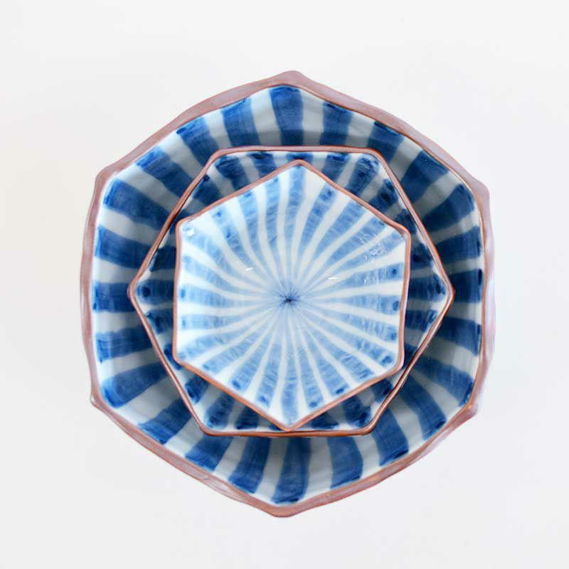 濃十草 六角鉢｜和食器通販｜織部 Online Store【公式】