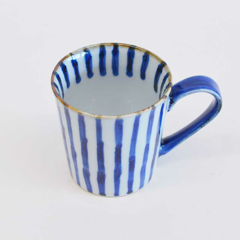 濃十草 マグカップ 青｜和食器通販｜織部 Online Store【公式】