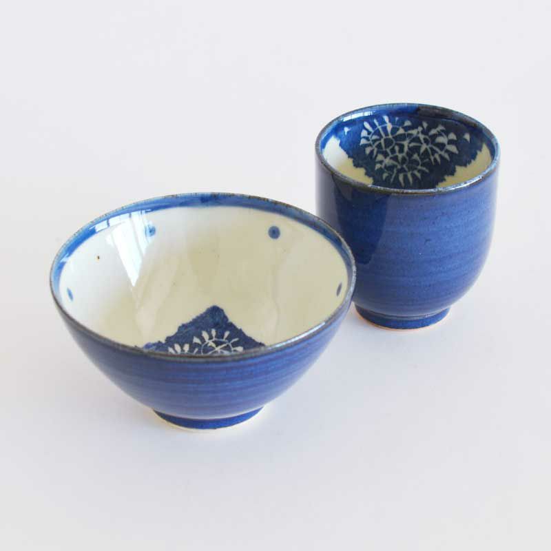 抹茶碗　タコ唐草紋様 別注品【茶器/茶道具 抹茶茶碗】 数茶碗 唐津焼き 粉引 たこ唐草