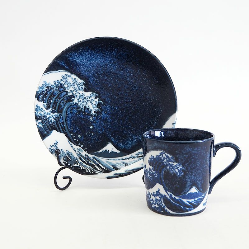 神奈川沖浪裏 カフェセット｜和食器通販｜織部 Online Store【公式】