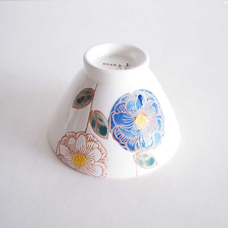 ORIBE 花柄 食器セット 陶器 4点 花飾り茶碗＆箸 ペア｜和食器通販｜織部 Online Store【公式】