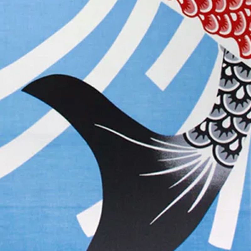 伝統的な日本の鯉のぼりを思わせます