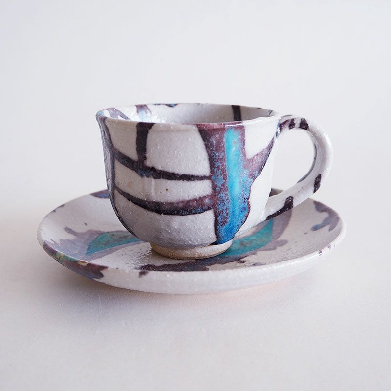 氷河コーヒー碗皿