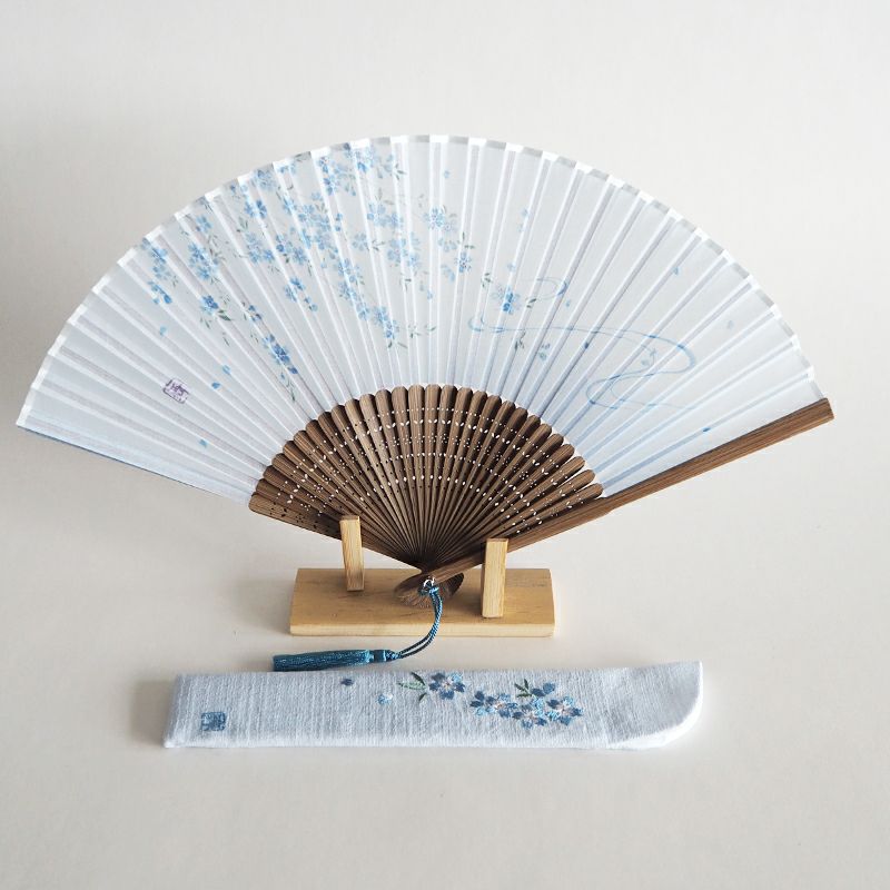 喜美扇子 桜ブルー