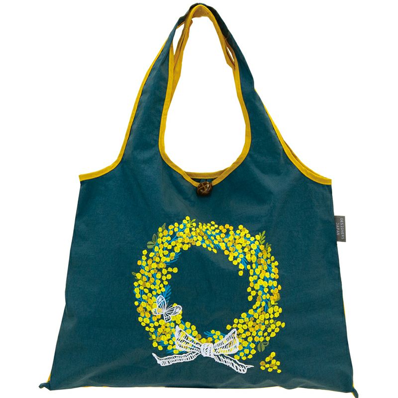 刺繍バッグ ミモザのリース