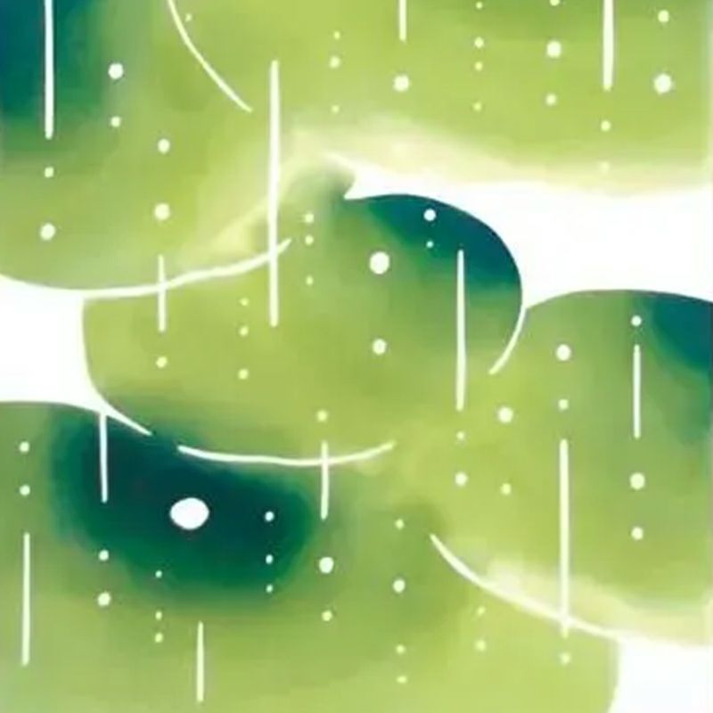 蛙もひょっこり雨を眺めてる