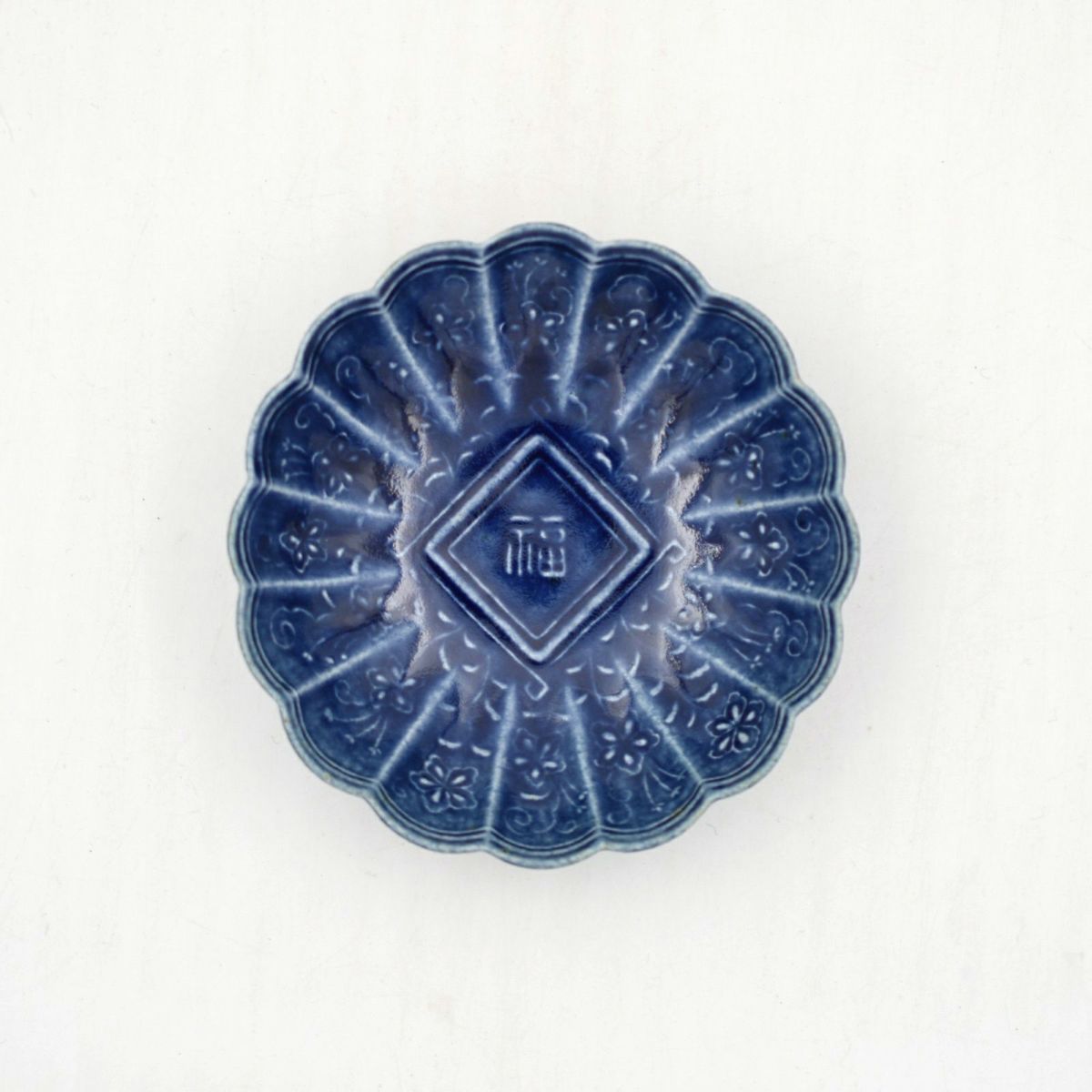 たつおさま専売：石田裕哉 灰釉団扇形皿＋瑠璃軸金木犀文皿 たつおさま