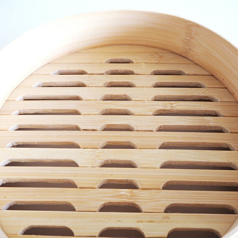 耐熱性、耐久性の高い竹製の蒸し器です