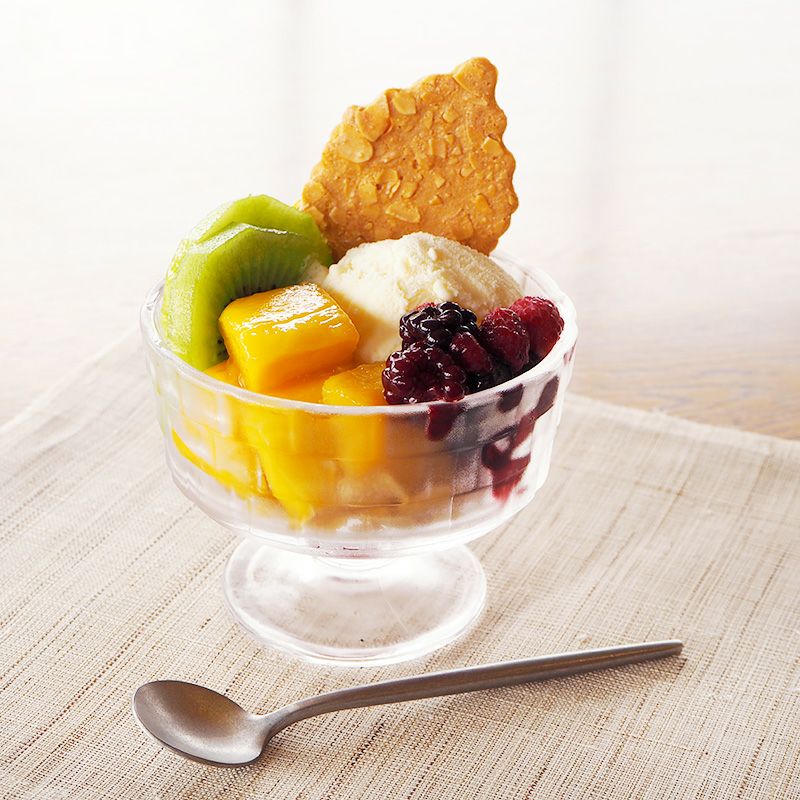 おしゃれに盛り付けてデザートをお楽しみください