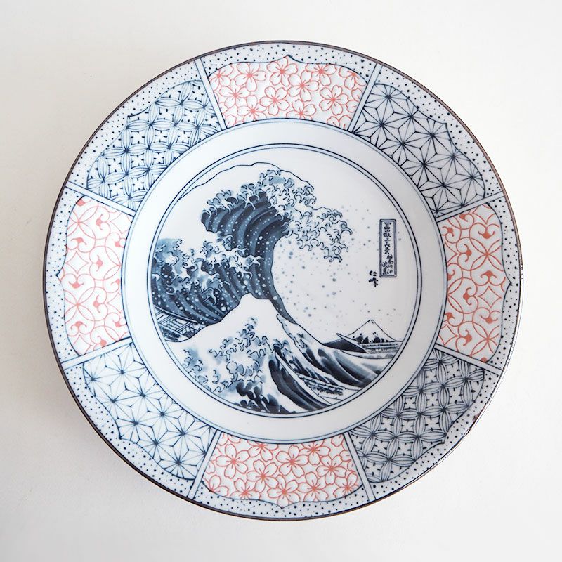 波富士 染付 大皿