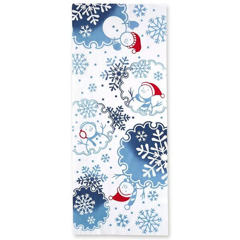 注染手拭い 雪花舞う