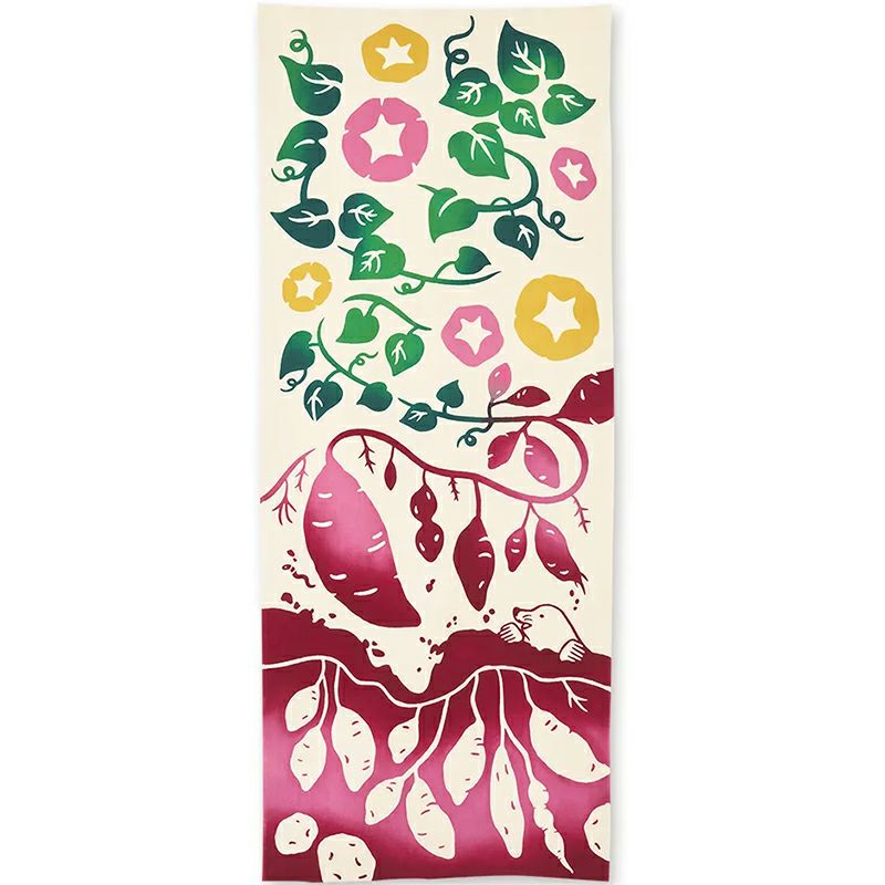 注染手拭い　お芋掘り