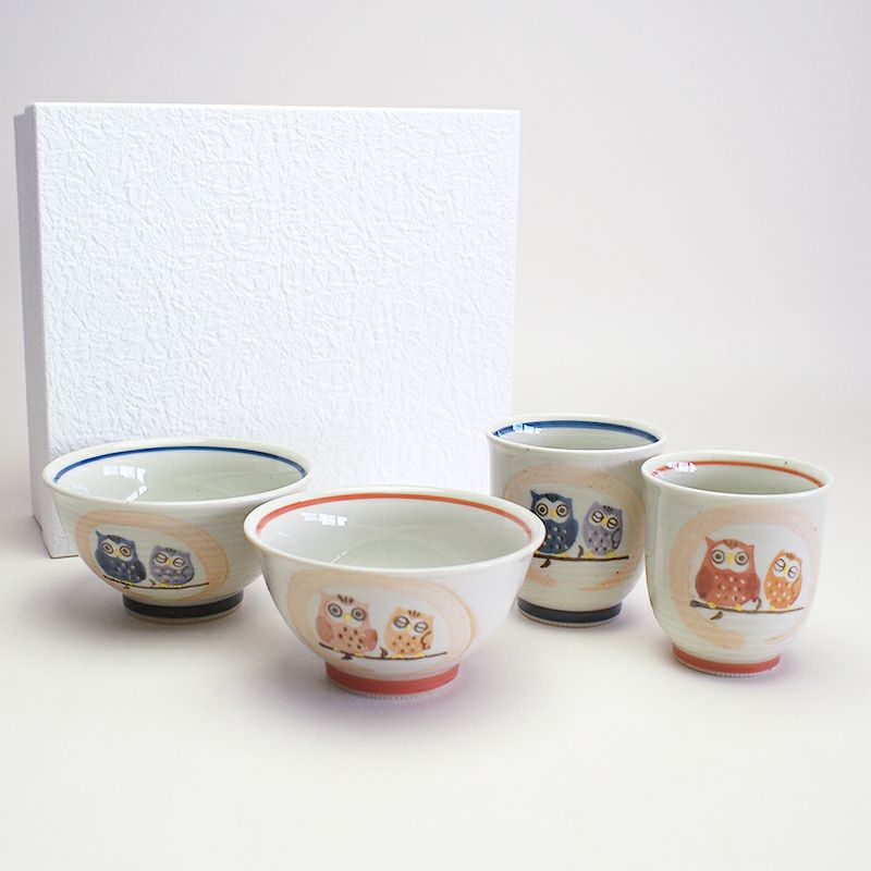 親子ふくろう 夫婦揃