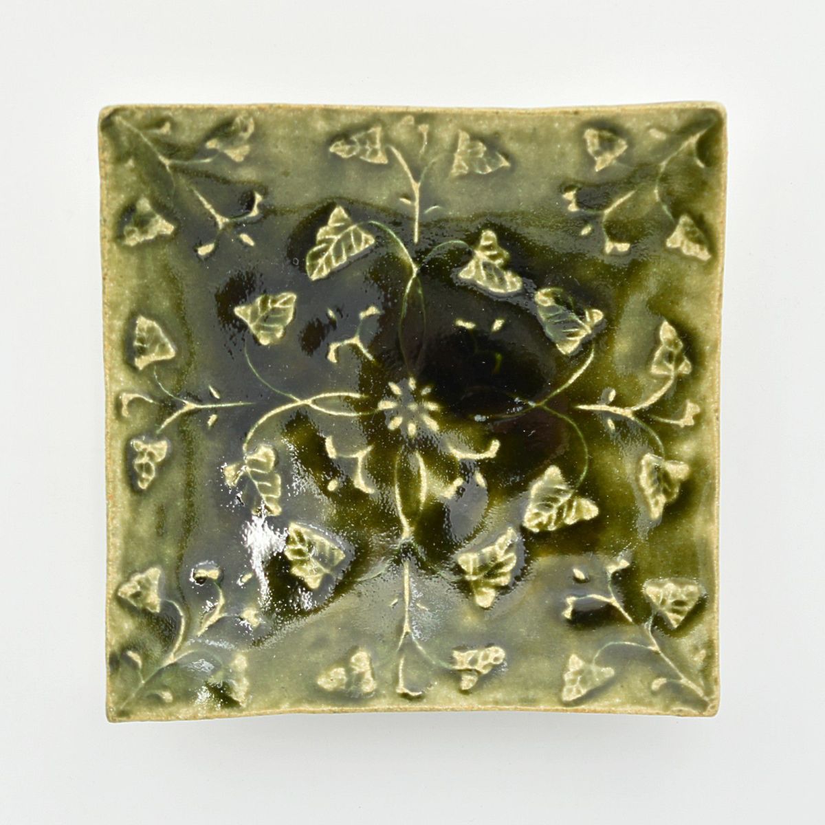 藤井敬之　ひろ窯　織部　菓子鉢　鉢　皿　角皿　美濃焼 藤井敬之 ひろ窯 織部 菓子鉢 鉢 皿 角皿 美濃焼 【公式通販】