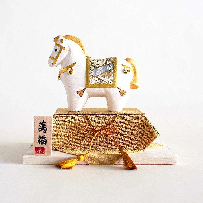 干支午和紙貼宝馬ゴールド玉座｜和食器通販｜織部 Online Store【公式】