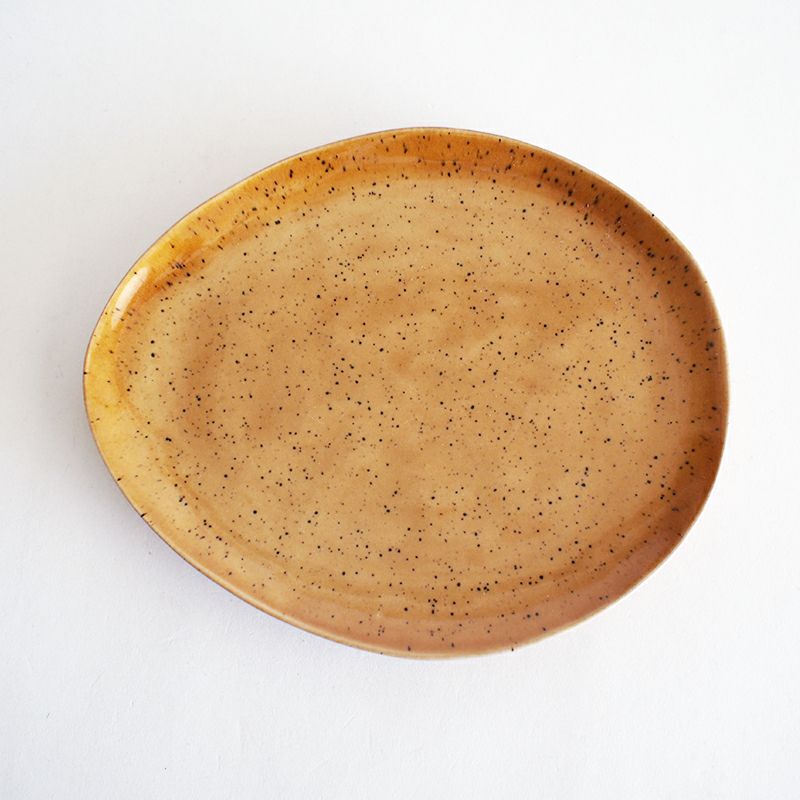 ゆらぎ プレート 茶