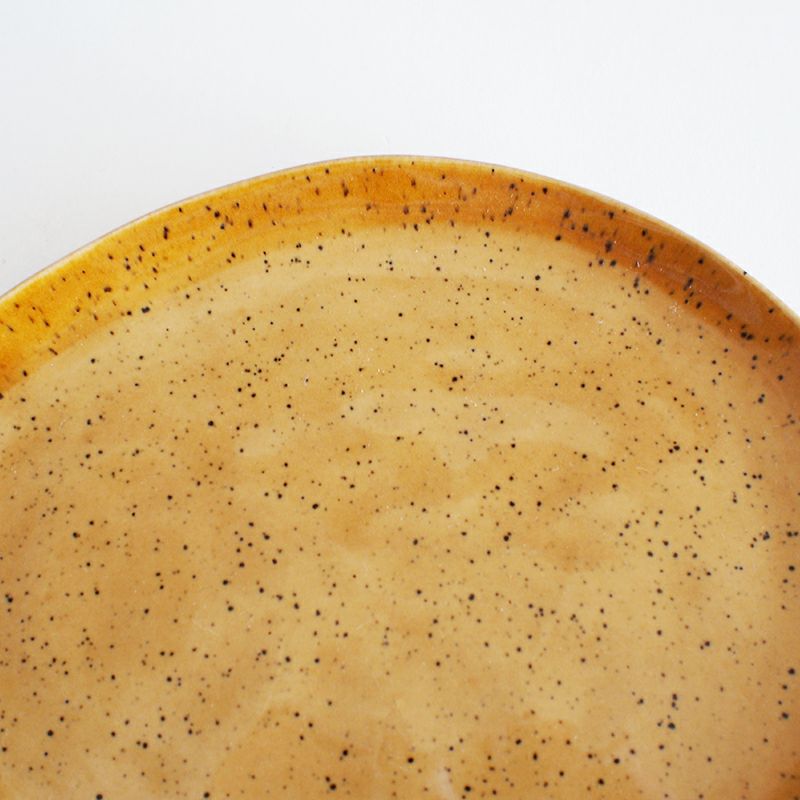 滲んだ黒い斑点模様に味わいがあります