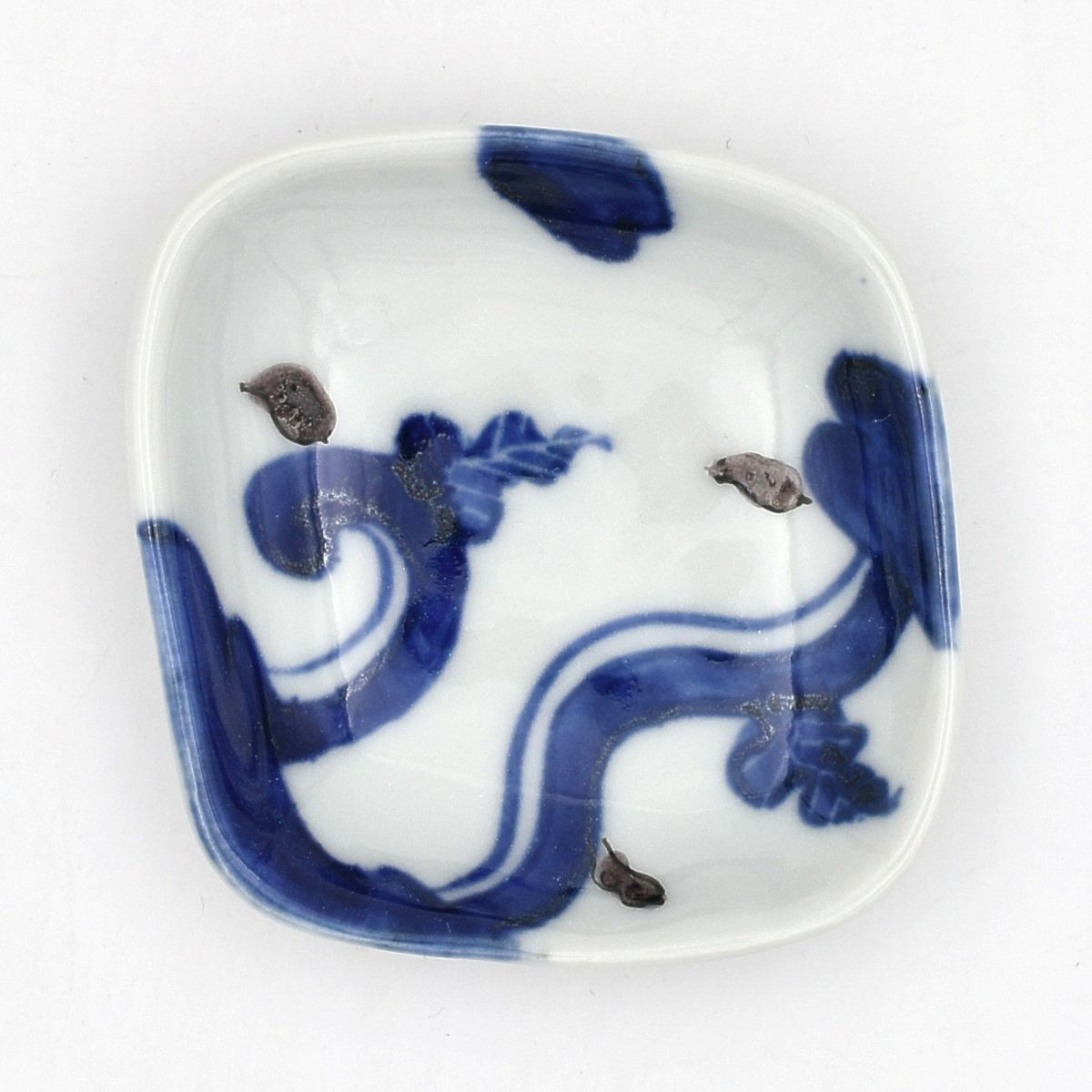 美濃焼　ORIBE 染付　14㎝プレート　4枚 美濃焼 ORIBE 染付 14㎝プレート 4枚 natural69】【波佐見焼