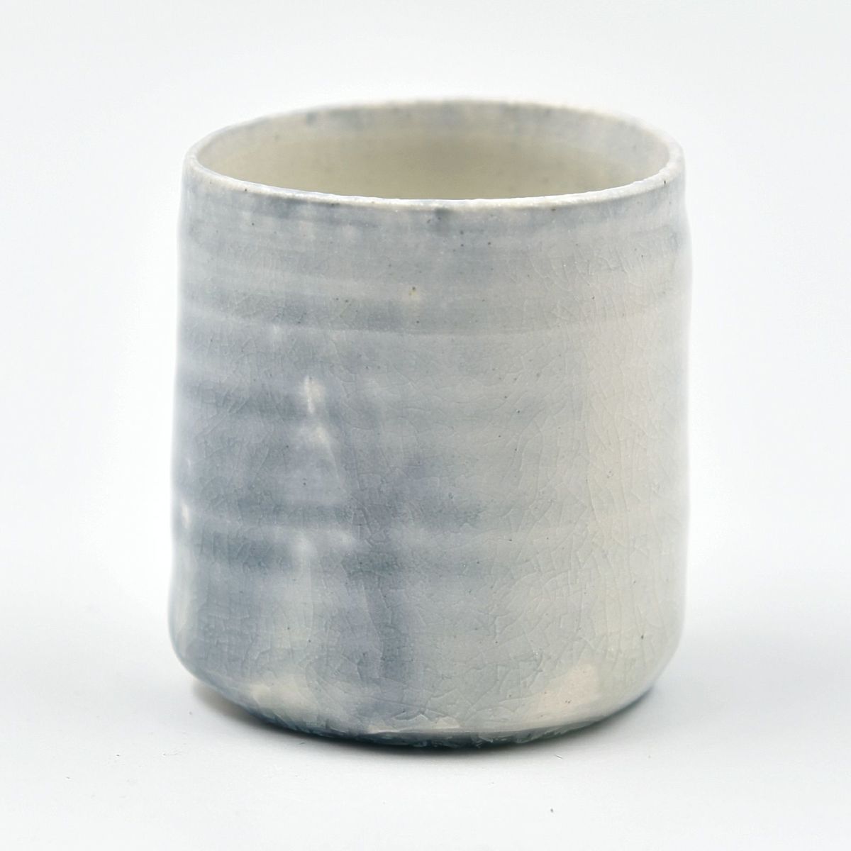 織部ぐい呑み 波岩窯 内藤無了作 共箱