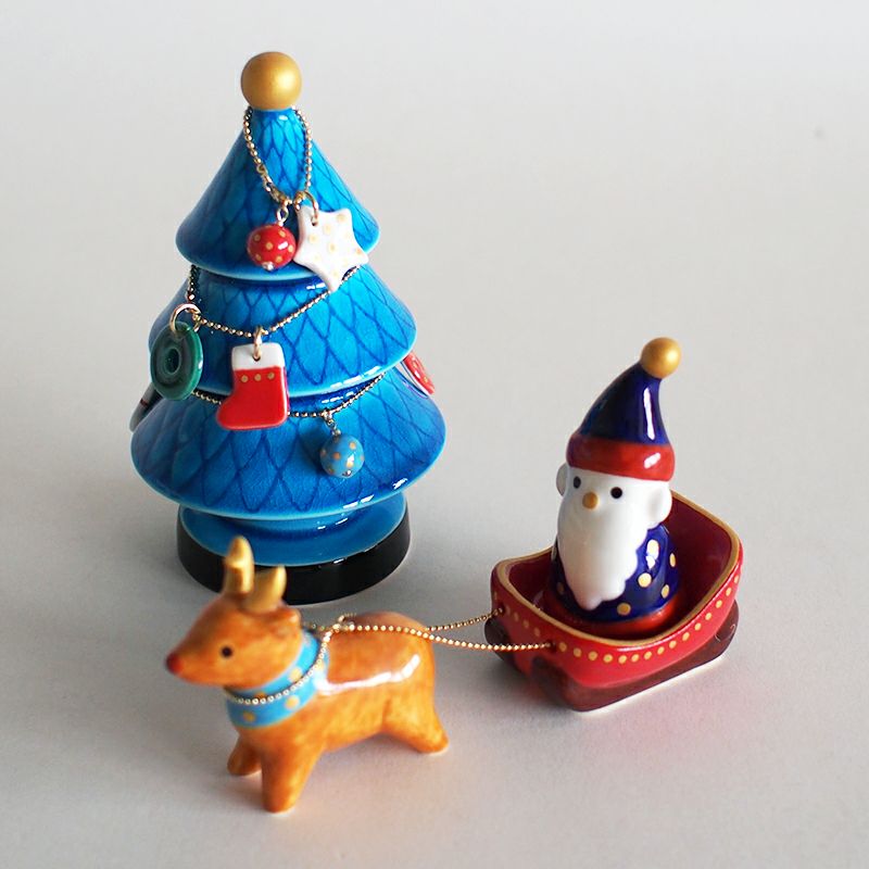 幸兵衛窯 青釉クリスマスツリー｜和食器通販｜織部 Online Store【公式】