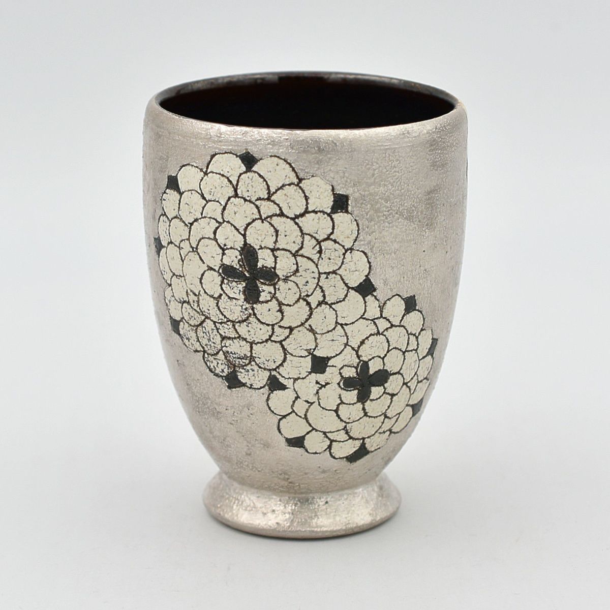 伊藤　千穂　黒織部　抹茶茶碗 伊藤千穂茶碗 伊藤 千穂 黒織部 抹茶茶碗