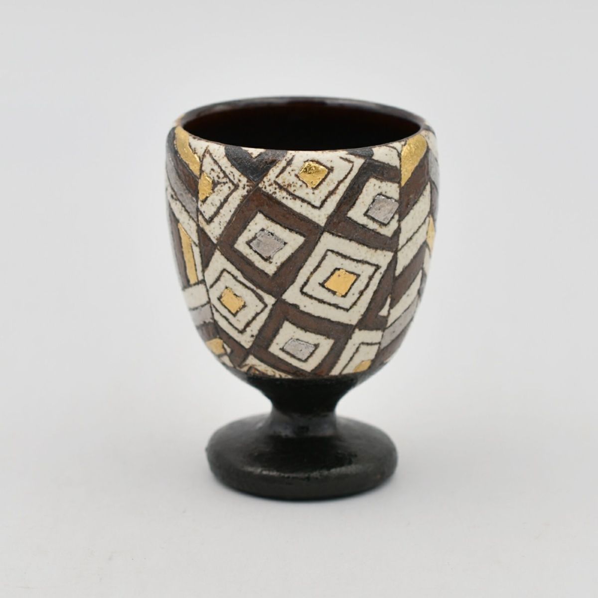 伊藤　千穂　黒織部　抹茶茶碗 伊藤 千穂 黒織部 抹茶茶碗