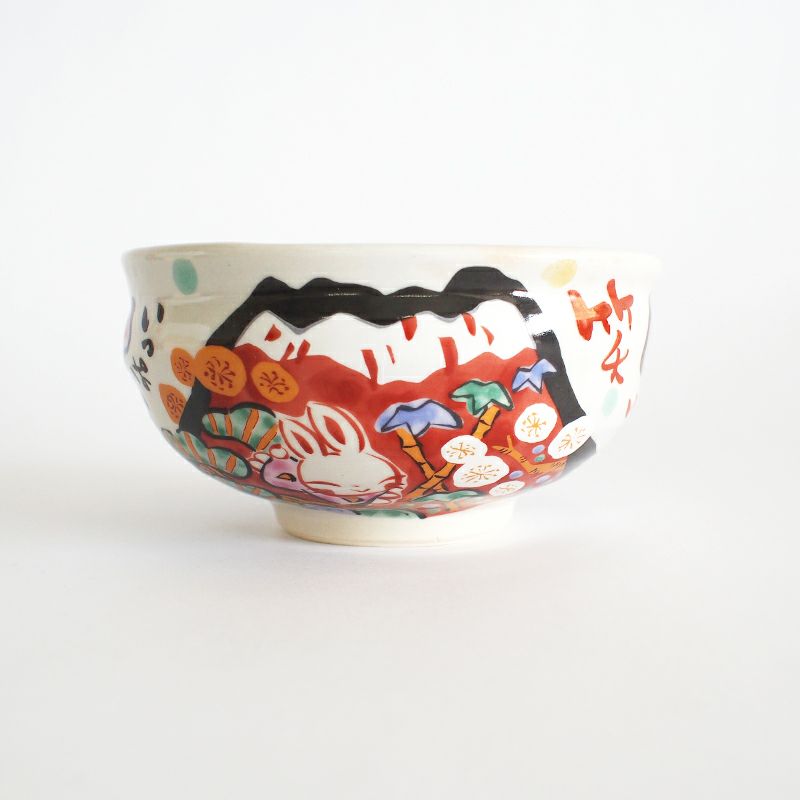 赤富士がどーんと描かれています