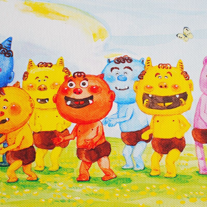 ほのぼのとした鬼っ子の楽しげな話し声が聞こえそうです