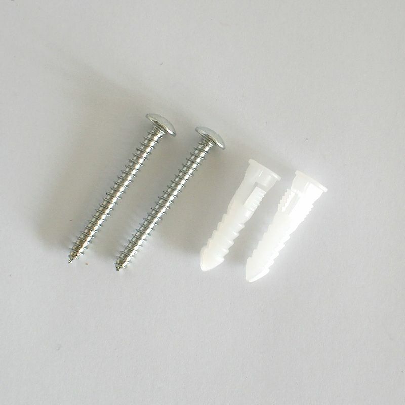 付属の取り付けねじとアンカーです