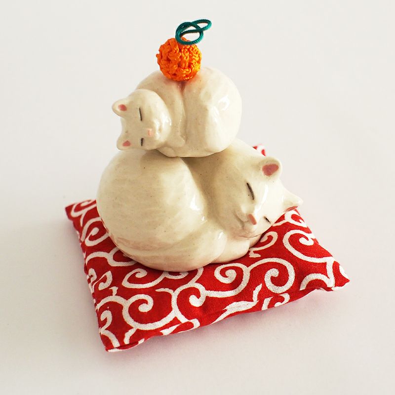 猫鏡餅｜和食器通販｜織部 Online Store【公式】