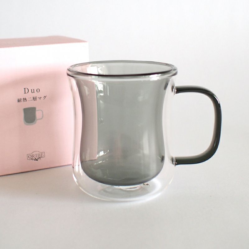 DUO 耐熱二層マグ グレー