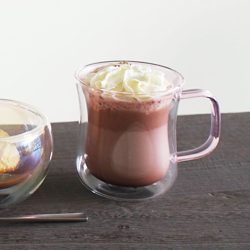 DUO 耐熱二層マグ ピンク