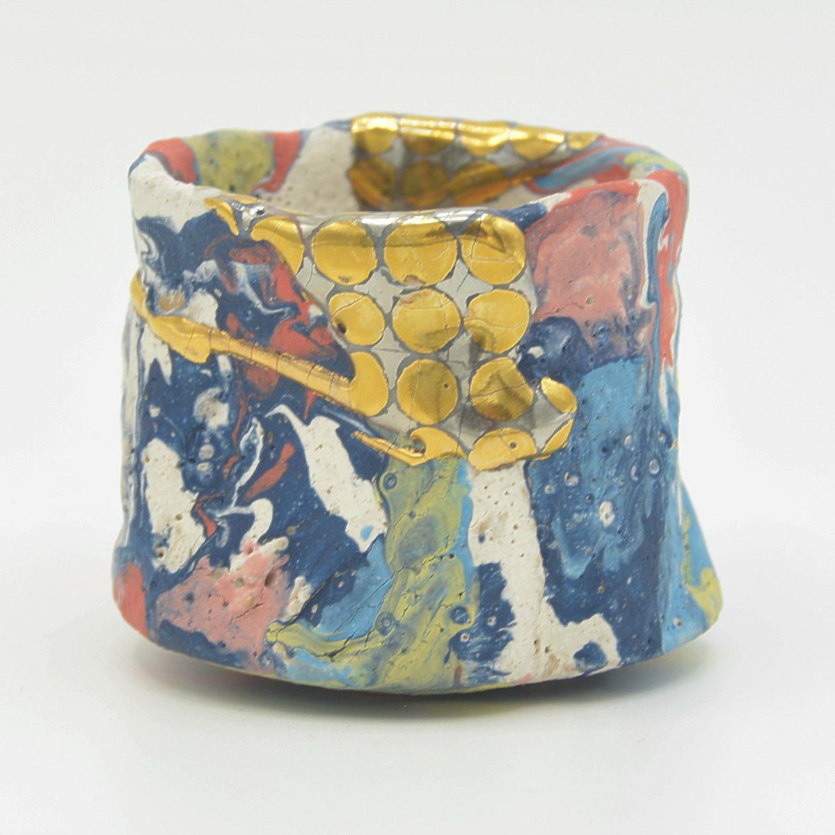 虹色金彩水玉文ぐい呑｜和食器通販｜織部 Online Store【公式】