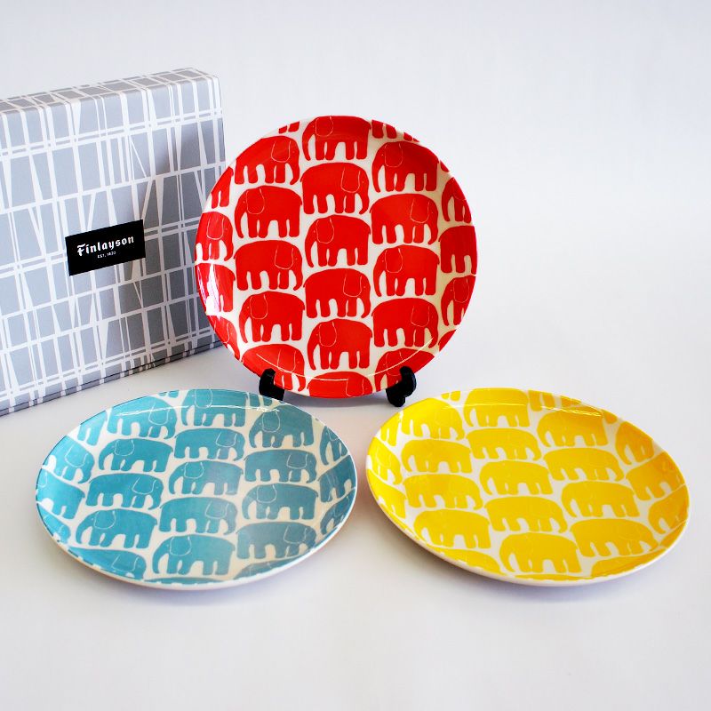 北欧のデザイン「Finlayson（フィンレイソン）」プレート3枚セットです