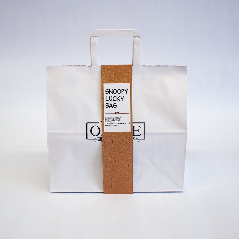 LUCKY BAGオリジナルのタスキが掛けられます