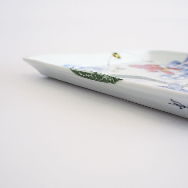 RAKU鬼絵 正角皿（大） 風神雷神｜和食器通販｜織部 Online Store【公式】