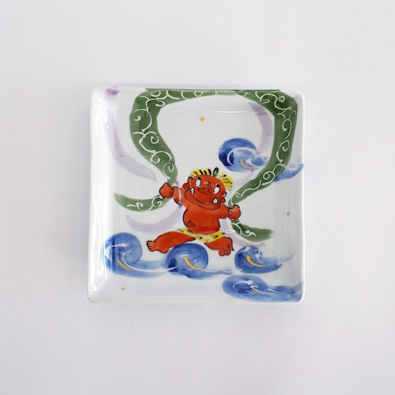 神農巌作　辰砂 角皿　6枚セット 神農巌作 辰砂 角皿 6枚セット 美術館出品作品 | 神農 巌 陶芸