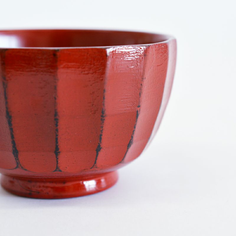 削ぎ彫り汁椀 根来｜和食器通販｜織部 Online Store【公式】