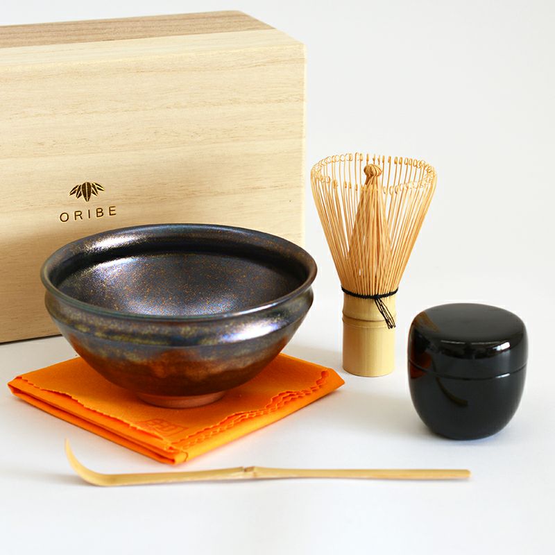 お抹茶セット 虹彩黒碗｜和食器通販｜織部 Online Store【公式】